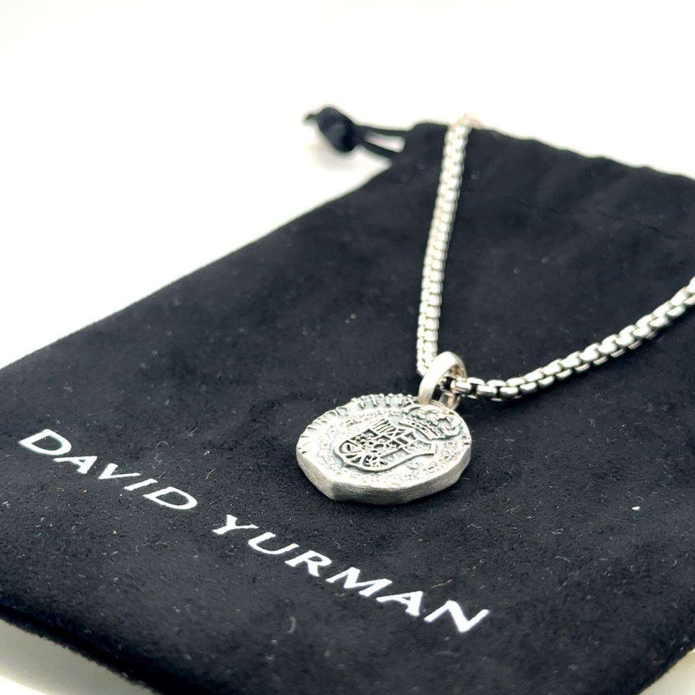 ✨David Yurman Shipwreck Coin Amulet Sterling Silver, 21mm✨
